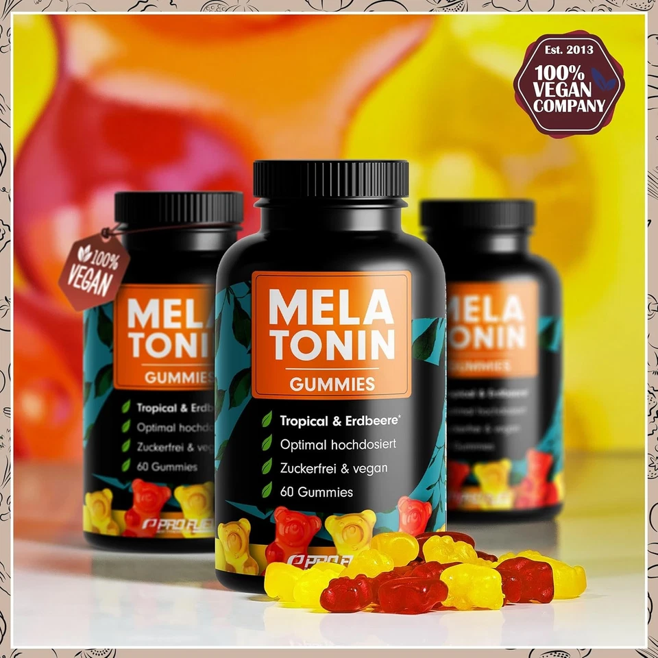 Melatonin Gummies 60x mit 0,5 mg bioaktivem - leckerer... - Bild 4 von 4