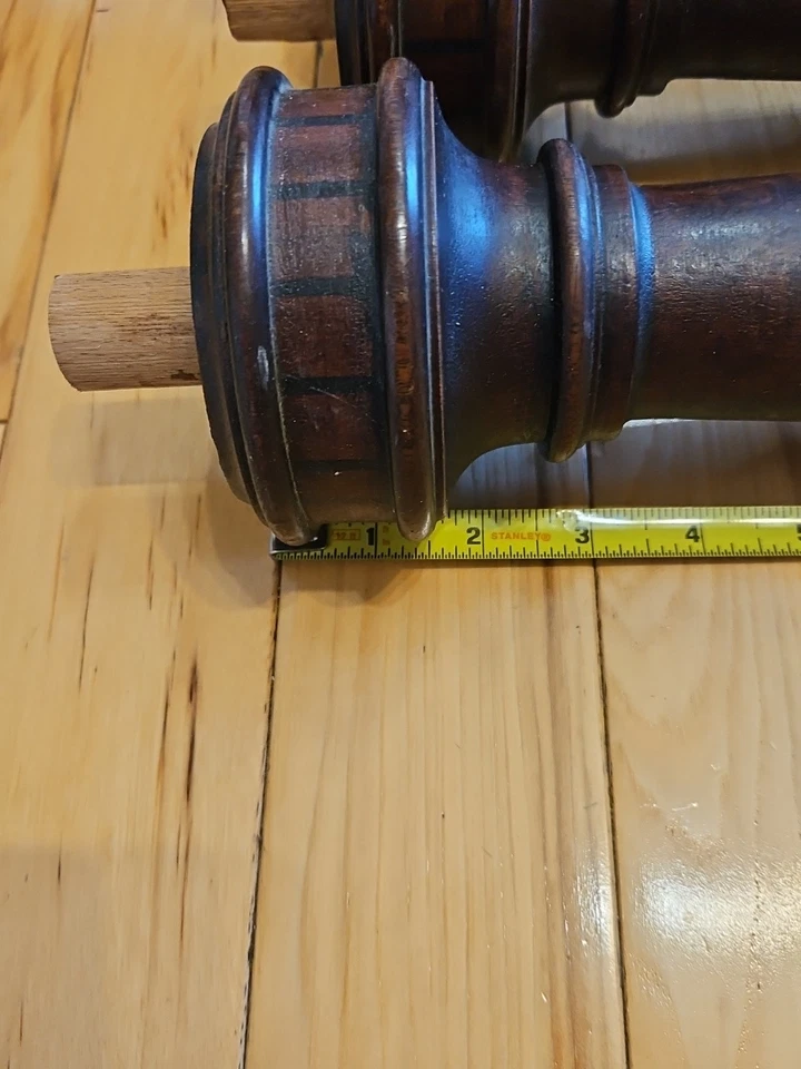 Vintage Salvage Wood Baluster Brown Good Condition - Image 3 of 4