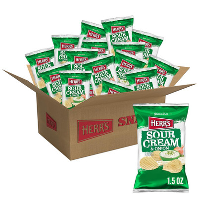 Sour Cream and Onion Potato Chips 1.5Oz