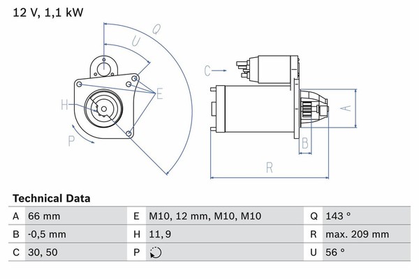 Bosch 0 986 025 390 Starter Passend FüR Nissan Opel Renault-image