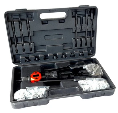 INSERTI/35 KIt 122 PZ RIVETTATRICE PER INSERTI RIVETTI FILETTATI M3 M4 M5 M6 M8 M10 M12