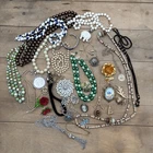 Vintage Estate Designer Costume Jewelry Lot Of 30 Some Signed Wear/resell