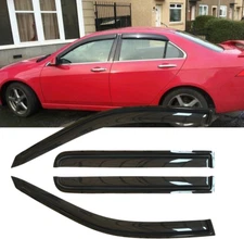 4Pcs Original Shatterproof outside Mount Style Window Rain Guards Shield Side Wi