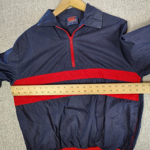 Canterbury New Zealand Rugby Windbreaker Pullover Y2K Streetwear 90s Mens Sz S - Picture 6 of 11