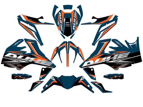 NEW Graphic kit for ktm 390 250 125 DUKE Graphic Decal Sticker Kit (DK-N) - Picture 2 of 6