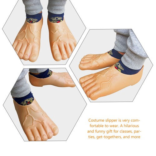 Large Bare Feet Big Slippers Giant Halloween Party Supplies Costume Toe Cosplay - Picture 9 of 12