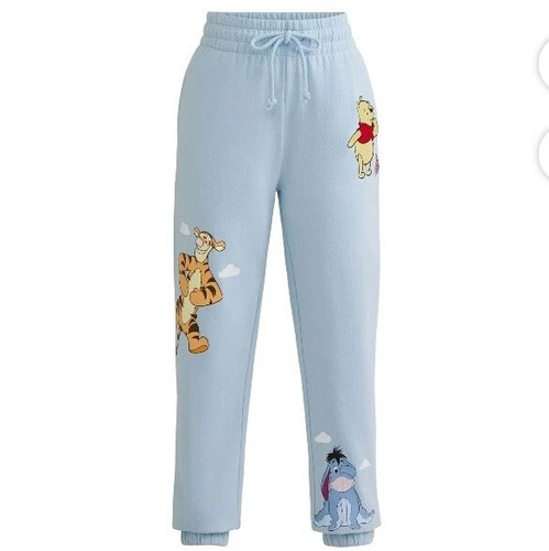 NEW Winnie the Pooh and Friends Women's Light Blue Jogger Sweatpants Size M - Picture 3 of 17