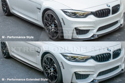 For 14-18 BMW F80 M3 M-Performance Extended CARBON FIBER Side