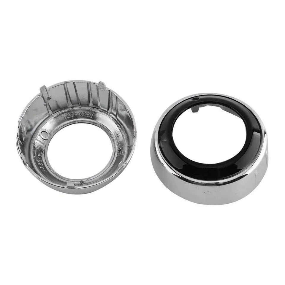 2 piezas para Mitsubishi Outlander 2010-2012 cubierta de luz antiniebla marco bisel izquierdo y derecho Foto 2 de 4