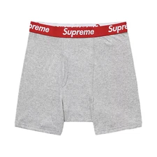 Supreme x Hanes Boxer Briefs Grey