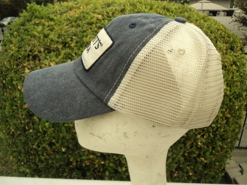 New Burnett's Vodka Denim Blue Trucker Hat Mesh Adjustable / Snapback - Picture 5 of 8