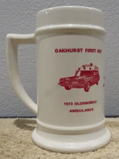 1973 Oakhurst, NJ Fire Department Wet Down Beer Stein  READ DESCRIPTION