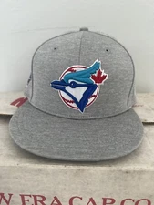 Toronto Blue Jays Shadow Tech Gray New Era Fitted Size 7 1/2 Hat 59Fifty Bluejay