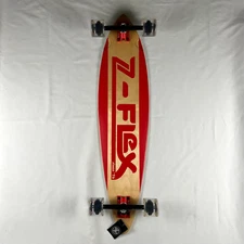 Z-Flex Pintail Skateboard Longboard Complete Red 9" x 38"
