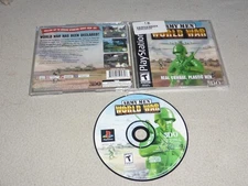PLAYSTATION PS1 VIDEO GAME ARMY MEN WORLD WAR COMPLETE W CASE & MANUAL 3DO