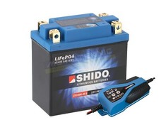 KAWASAKI KLR 650 KL650 1987-2014 Shido Lithium Battery & Charger