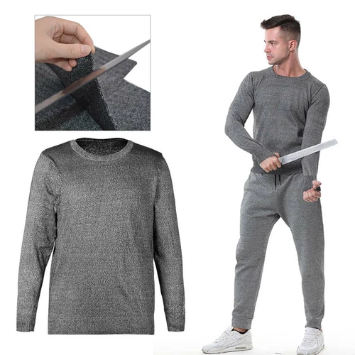Schutzstufe 5 Schnittfeste Kleidung Anti Slash Rundhals Sicherheitskleidung - Bild 2 von 22