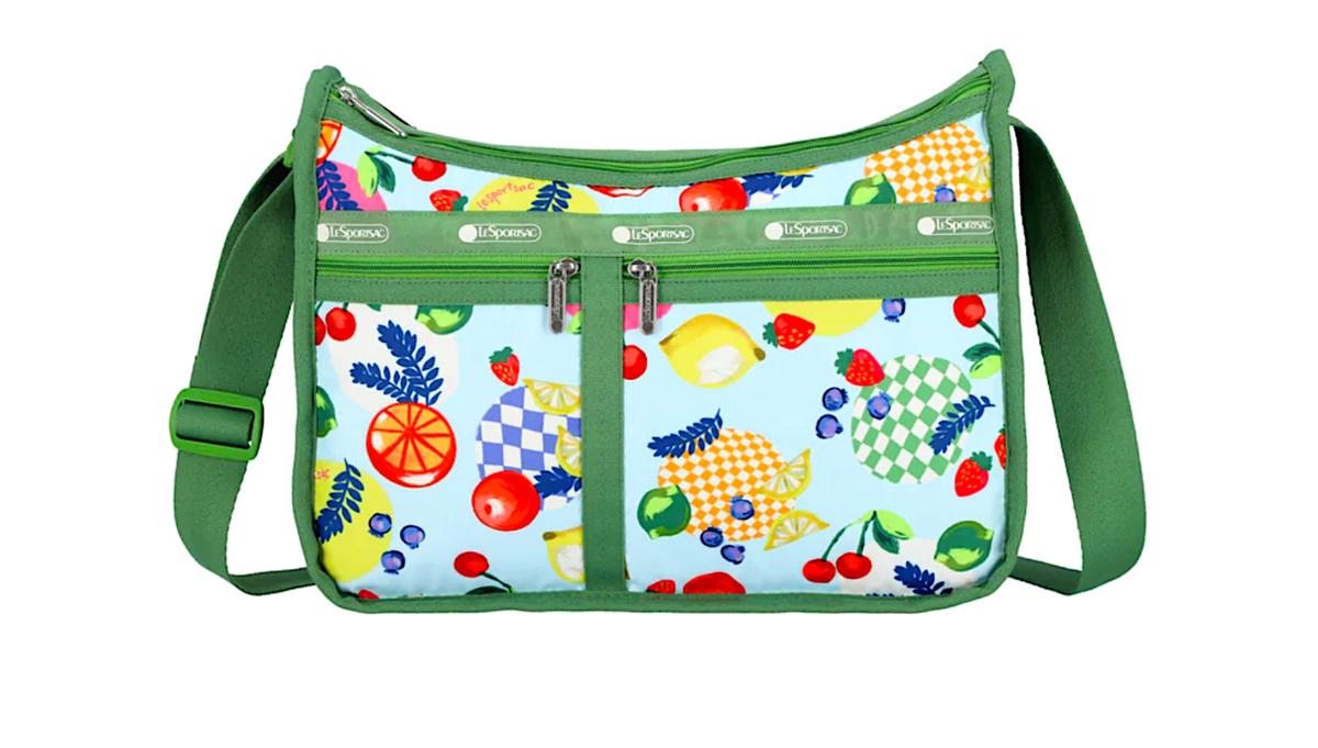 レスポ　LeSportsac バッグセット カラフル建物柄4個セット❣️ LeSportsac Fresh Fruit Deluxe Everyday Bag, Whimsical Sunkissed