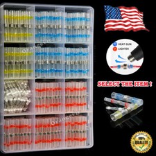 50-800Pcs Solderstick Waterproof Solder Wire Connector Kit Seal Butt Terminal US
