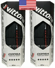 Vittoria Corsa G 2.0 TLR TUBELESS clincher 700 x 25 all black USA based