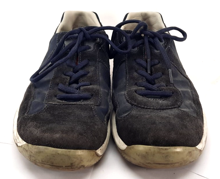Prada 4E 2043 Americas Cup Suede Blue Shoes Mens Size 9.5 | eBay
