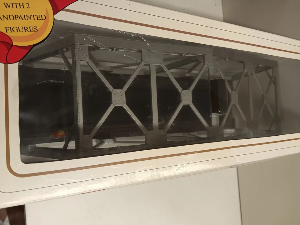 MODEL POWER #6095 O SCALE TRUSS BRIDGE W/ BLINKING LIGHT IN ORIGINAL BOX - Image 2 of 3