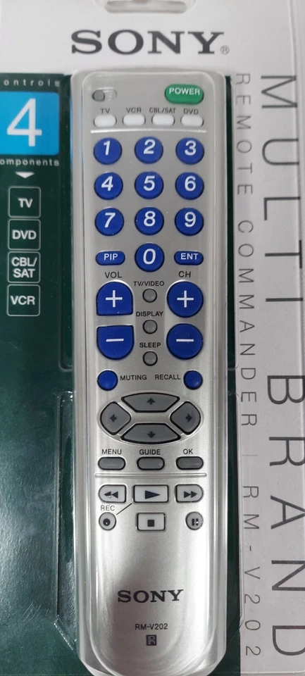 Sony Remote  Control-Model-RM-V202-MULTI  BRAND-Control 4 Components New Sealed - Image 2 of 3