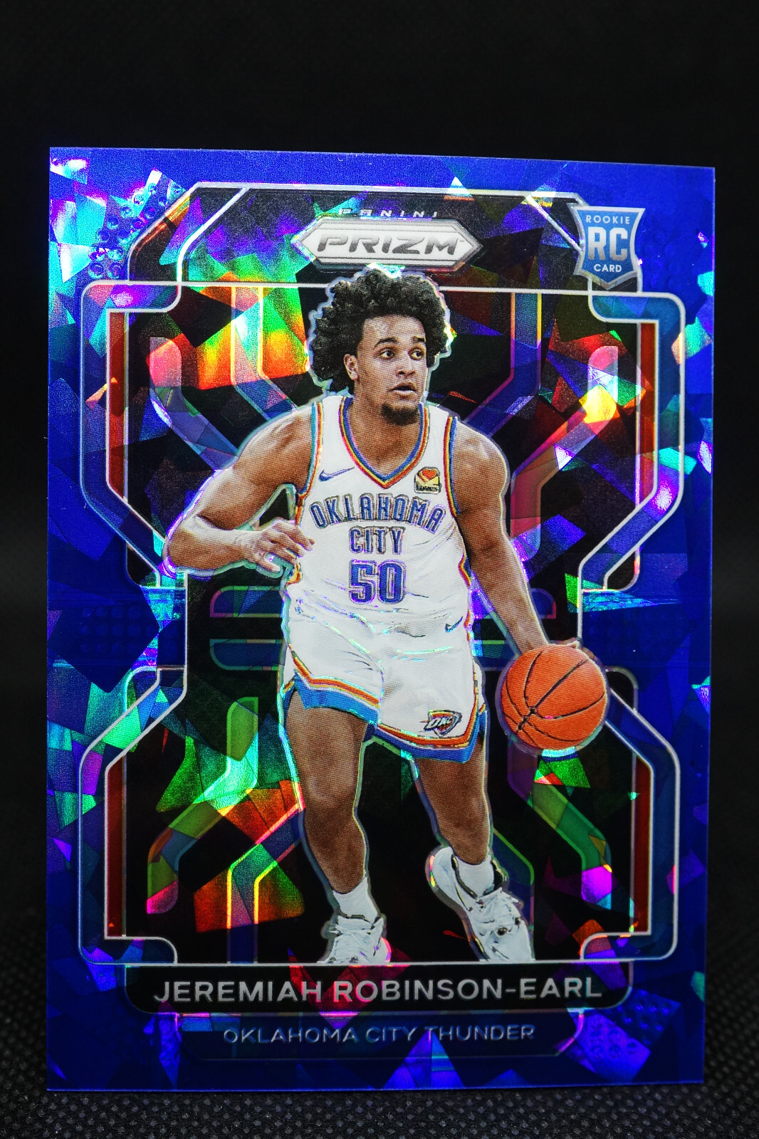 2021-22 NBA Panini Prizm Blue Ice 42/125 Jeremiah Robinson-Earl #319 Rookie RC