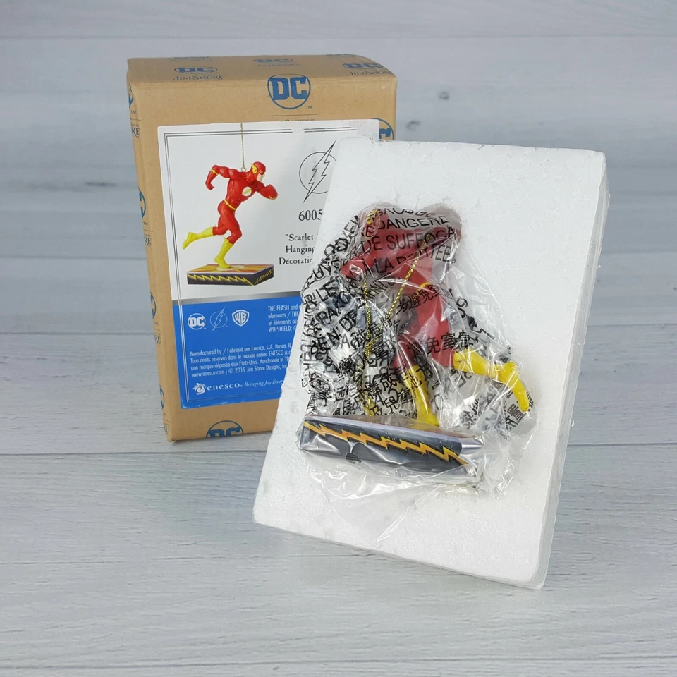 Figura Adorno Jim Shore DC Comics Flash 4" Scarlet Speedster 6005075 NUEVO Foto 2 de 4