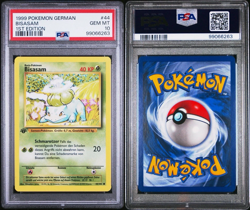 PSA 10 Gem Mint Pokemon 1st Edition Base Set Bisasam (Bulbasaur) German - Image 2 of 2