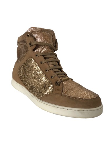 Jimmy Choo London Shoes Size UK 6,5 Gold Glitter For Women Excellent Condition - Picture 4 of 17