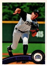 2011 Topps Baseball #270a - Ubaldo Jimenez - Colorado Rockies  (3291)