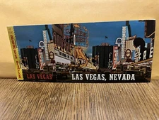 Vintage 1960's Las Vegas Postcard Book 20 Full Size