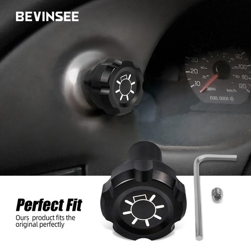 Headlight Knob For Ford Mustang 1994-2004 Aluminum Alloy Anodization - Picture 3 of 11