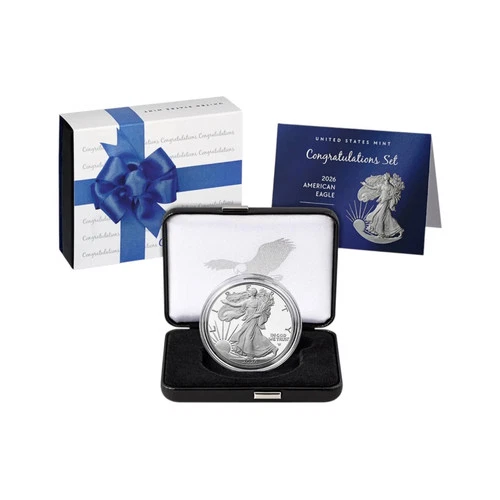 2026 P Congratulations Set American Eagle 1oz Silver Proof Coin - 26RF In Hand