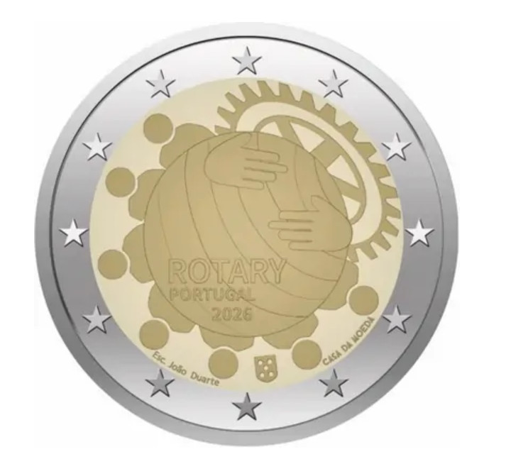 2 euro münzen Portugal 2026 – 100 years of the Rotary Club