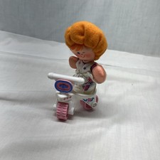 Fisher Price Smooshees Cuddlers Beth Orange Hair bike and dress 1987 tricycle