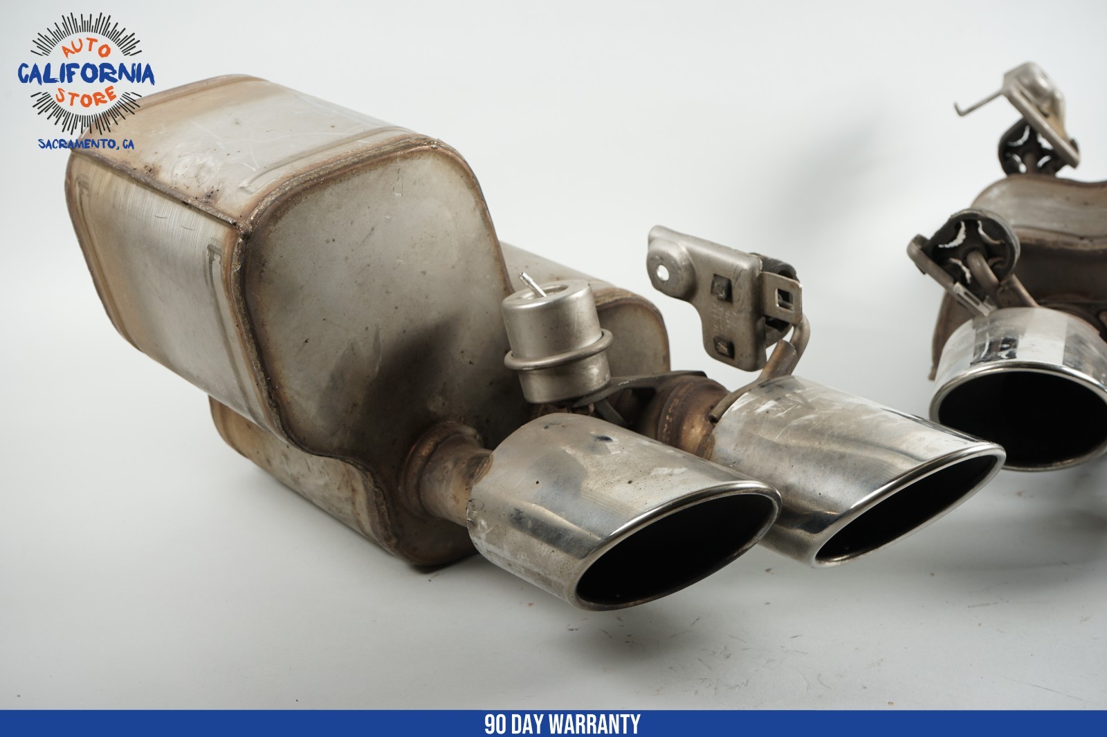 14-17 Maserati Ghibli Rear Left & Right Exhaust Muffler Tip Pipe Set of 2 OEM