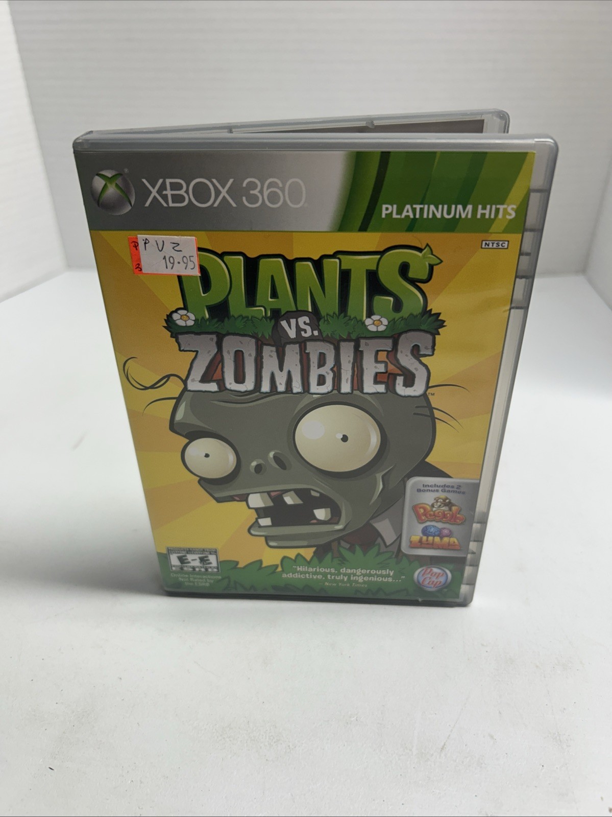 Plants vs Zombies (Microsoft Xbox 360 Game, Complete, Platinum Hits)
