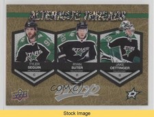 2023 MVP Alternate Threads Gold Tyler Seguin Ryan Suter Jake Oettinger READ x0a