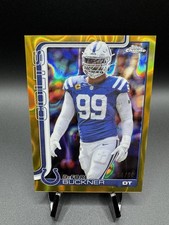 2025  Topps Chrome DeForest Buckner #133 Colts Gold RayWave Refractor /50