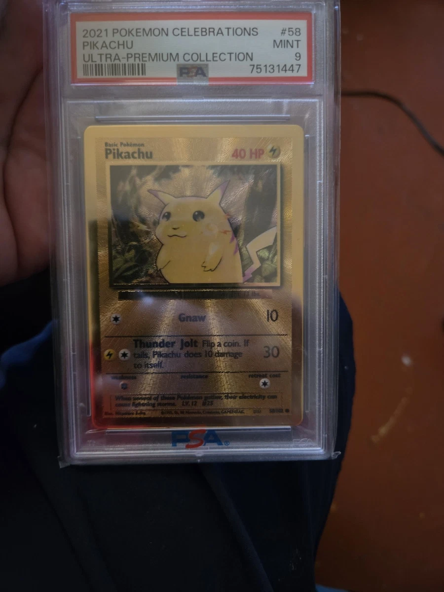 Pokémon TCG Grade 9 Collectible Individual Metal Card Games in