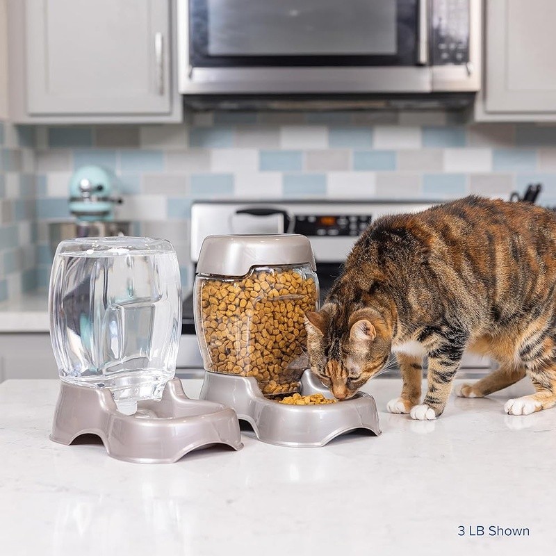 Multi-Pet Food Dispenser Dry Food Water Feeder Travel Friendly Dog Cat Supplies