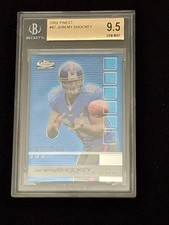 JEREMY SHOCKEY ROOKIE GENUINE AUTHENTIC  COLLECTIBLE FOOTBALL CARD BECKETT 9.5. rookie card picture