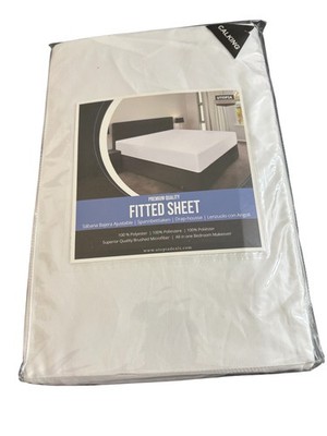 Utopia Bedding Cal King Fitted Sheet Brushed Microfiber White BRAND NEW
