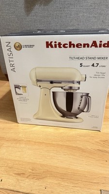 KitchenAid Artisan, 5-Qt Tilt Head Stand Mixer, KSM150PS, Almond Cream
