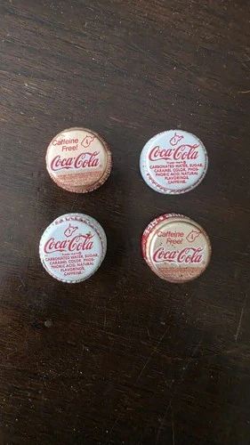 Coca-Cola Vintage Caps Lot Of 4