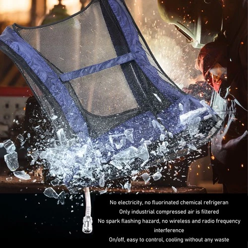 Ice Cooling Vest Vortex Tube Air Conditioning Vest Clothing Vortex Tube Wit RGPQ - product listing photo