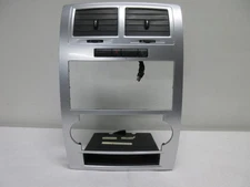 2008-2010 Dodge Charger Center Dash A/C Air Vents Vent Radio Trim Bezel Silver