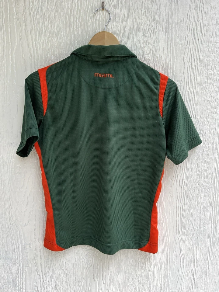 CAMISA POLO NIKE DRIFIT VERDE NARANJA MIAMI HURRICANE Mujer’s 4-6/PEQUEÑA Foto 2 de 4